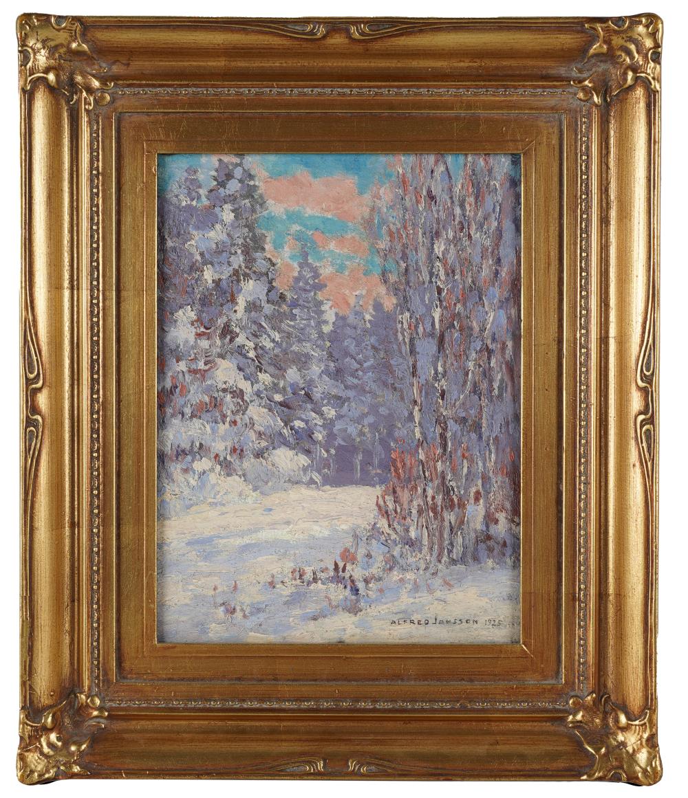 ALFRED JANSSON 1863 1931 WINTER 333a18
