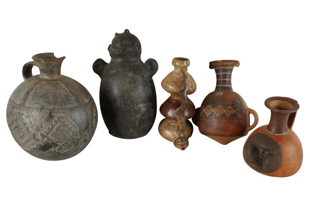 COLLECTION OF FIVE MESOAMERICAN