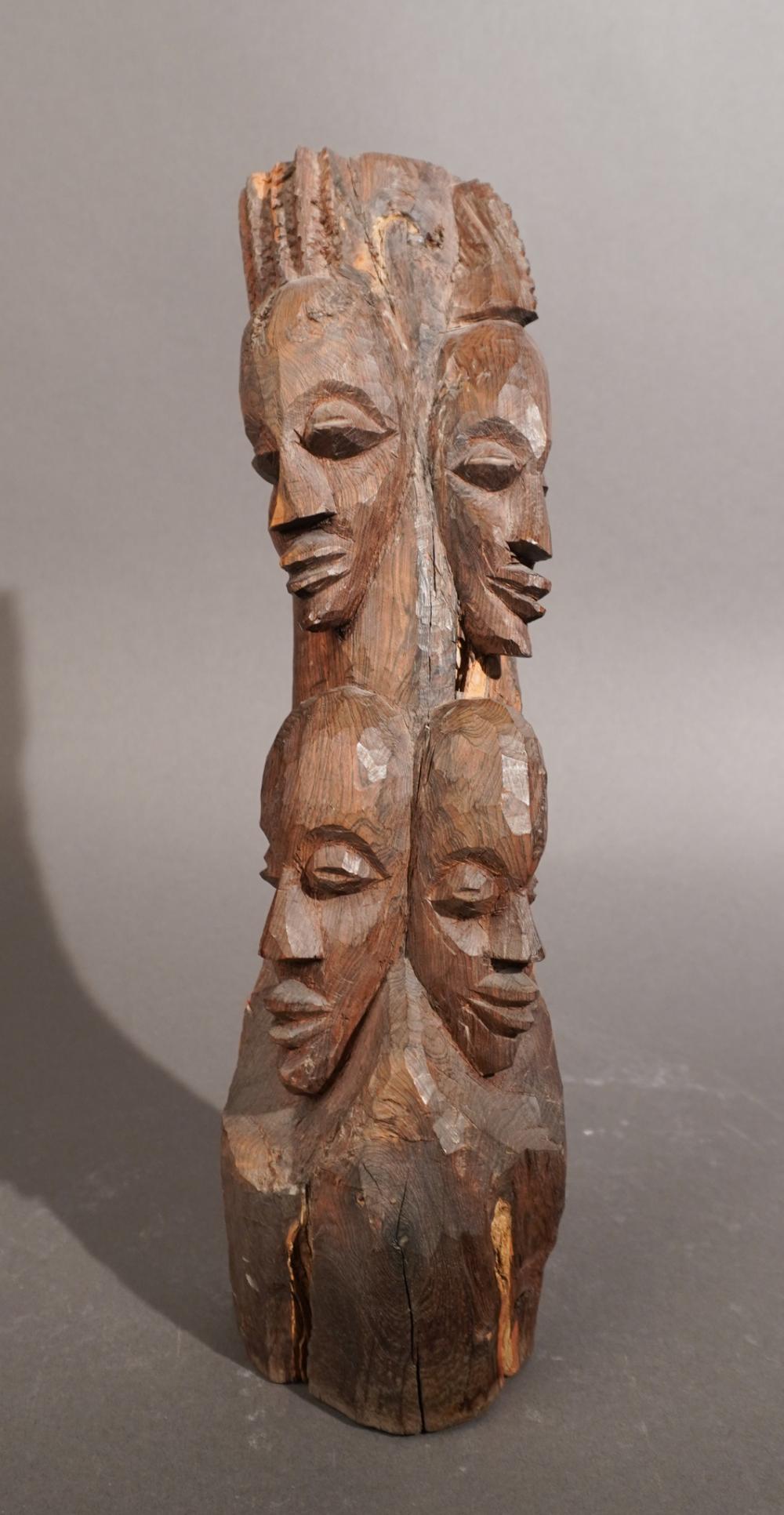 AFRICAN CARVED HARDWOOD FIGURAL 333aab