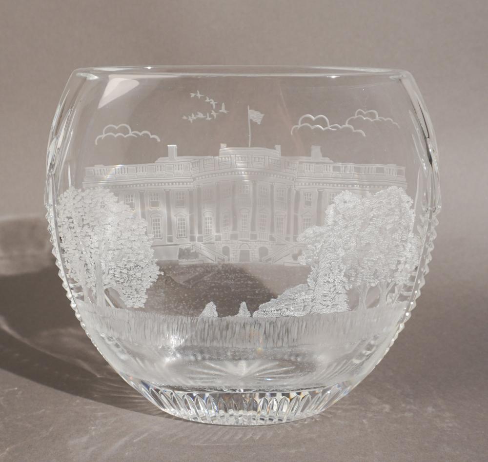 WATERFORD CRYSTAL ETCHED WASHINGTON 333ab6