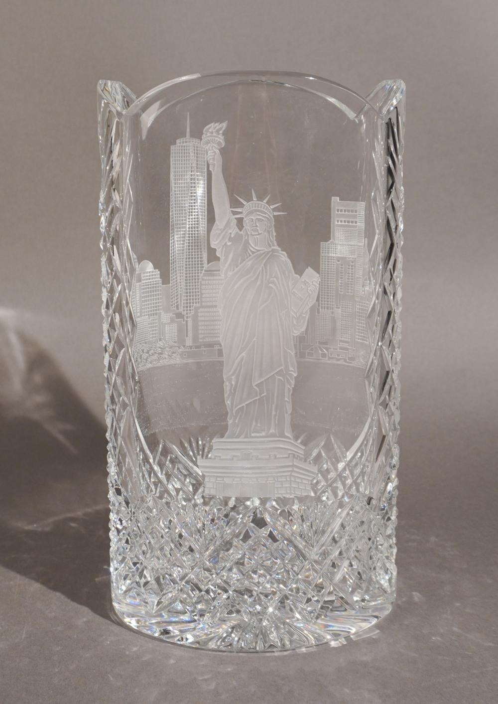 WATERFORD ETCHED CRYSTAL STATUE 333ab8