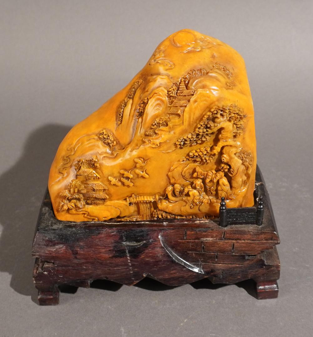 CHINESE CARVED TIANHUANG STONE 333abf