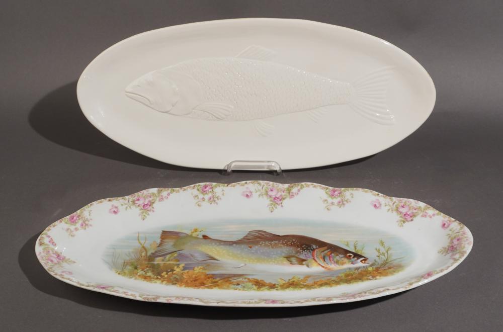 TWO FISH PLATTERS, L: 22 1/2 IN.