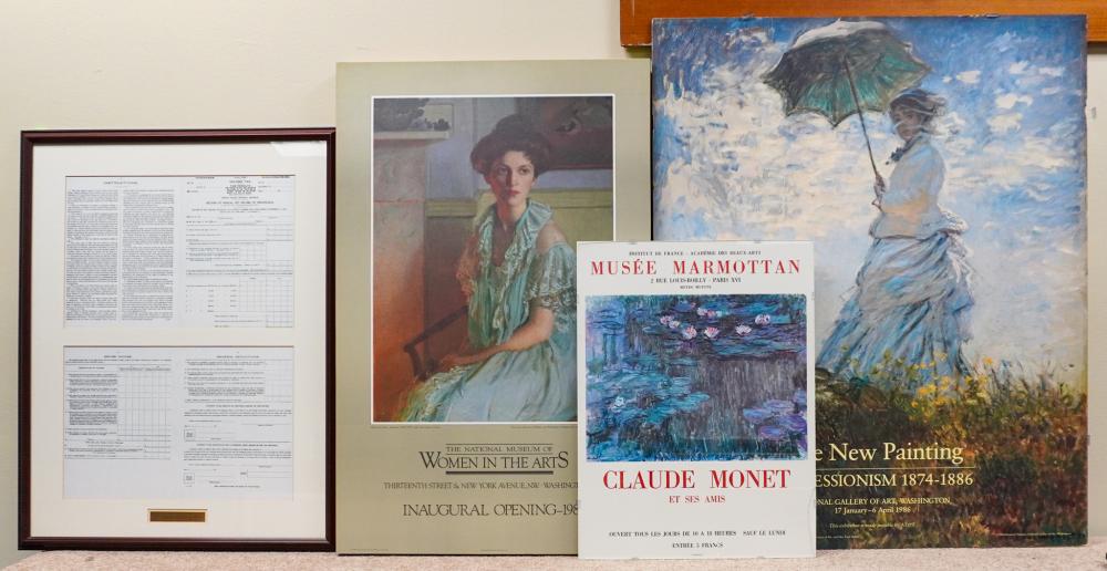 FOUR ASSORTED WORKS OF ARTFour