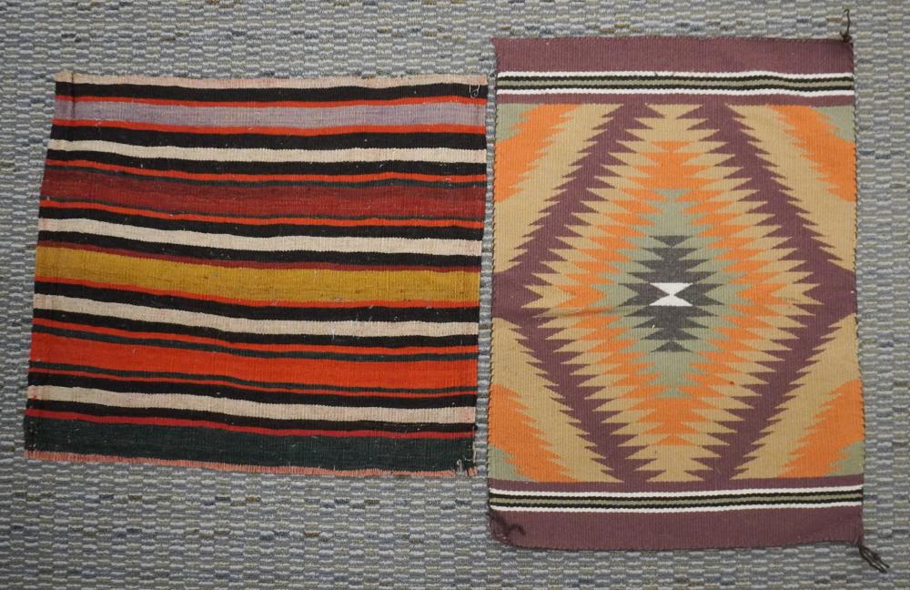 TWO NAVAJO STYLE REGIONAL WEAVINGS  333bd4