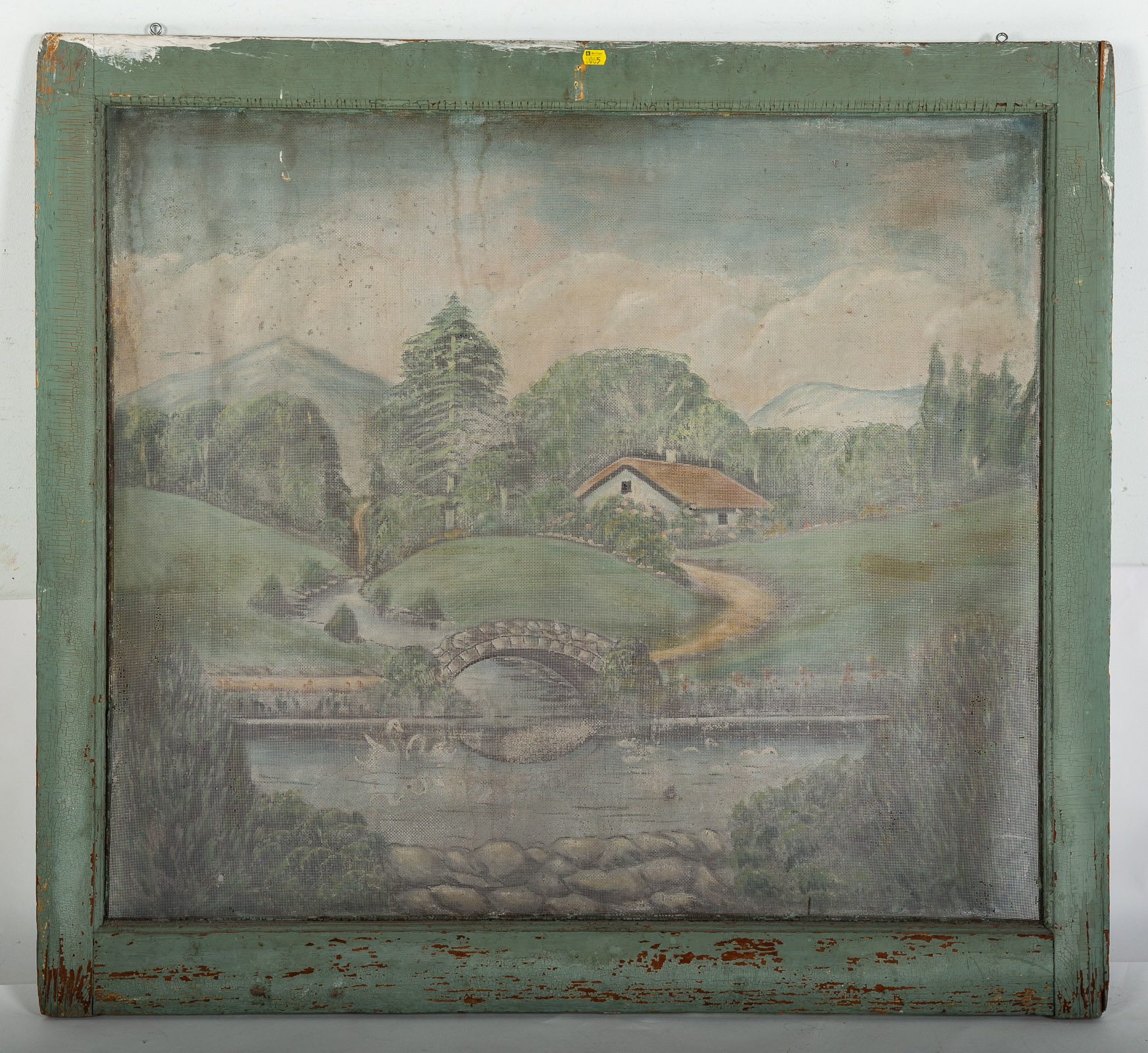LARGE FRAMED BALTIMORE PAINTED 333c19