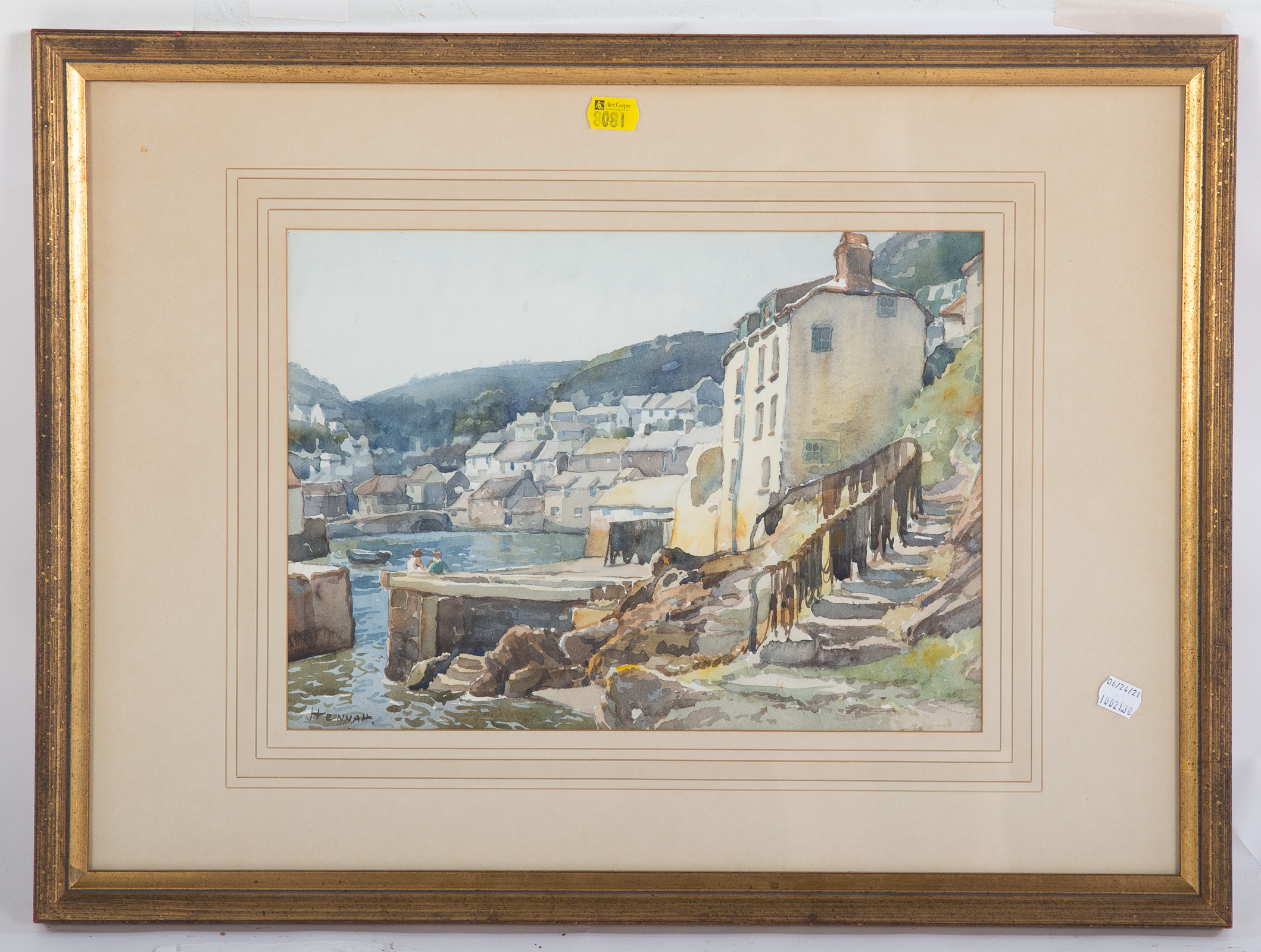 JOSEPH EDWARD HENNA VIEW OF POLPERRO  333c27