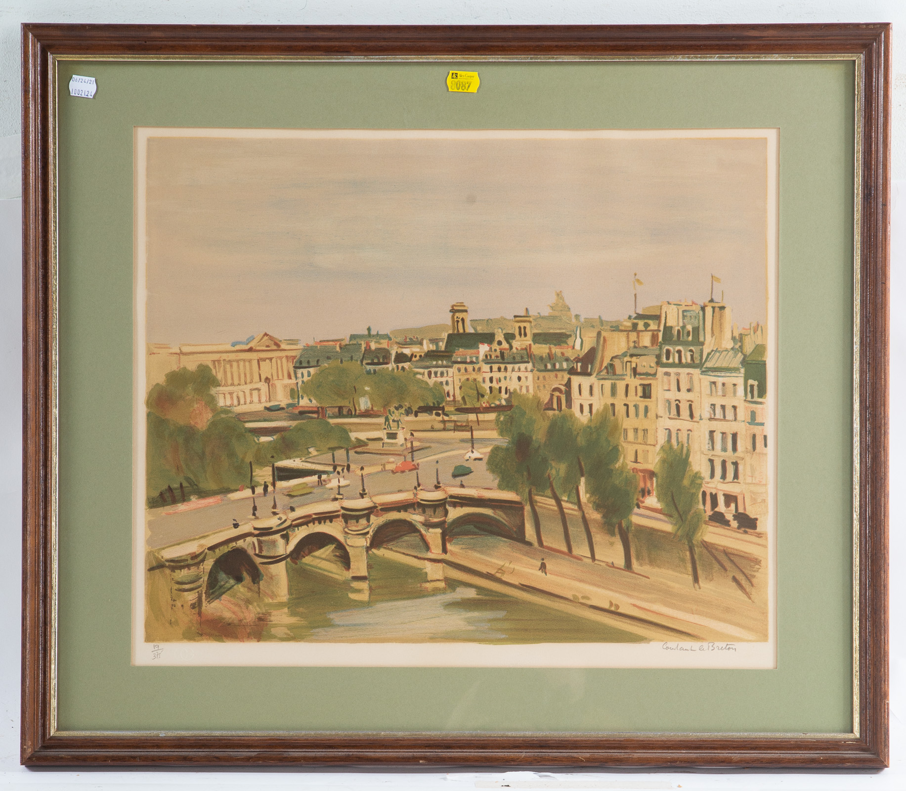 CONSTANT LEBRETON VIEW OF PARIS  333c2d