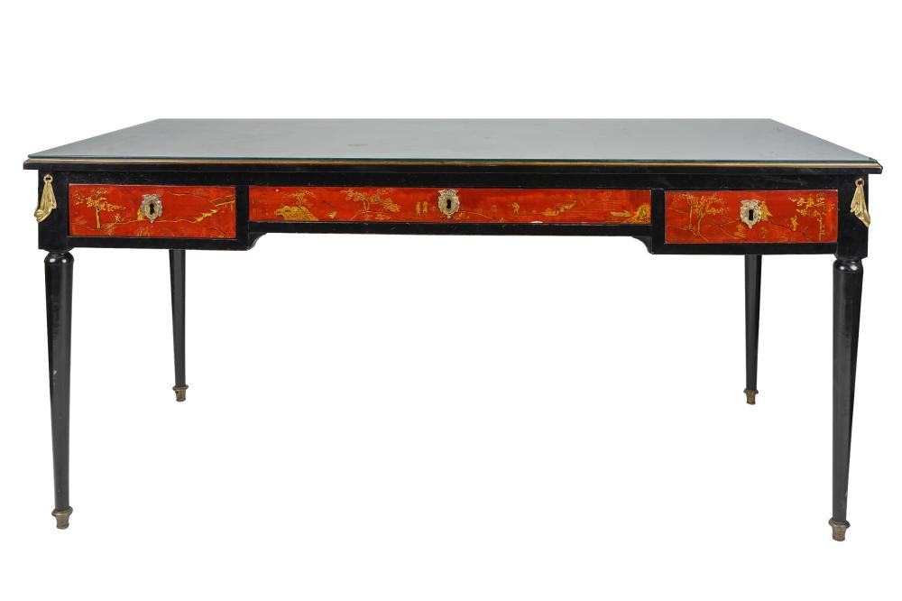 CHINOISERIE LACQUERED BUREAU PLATwith