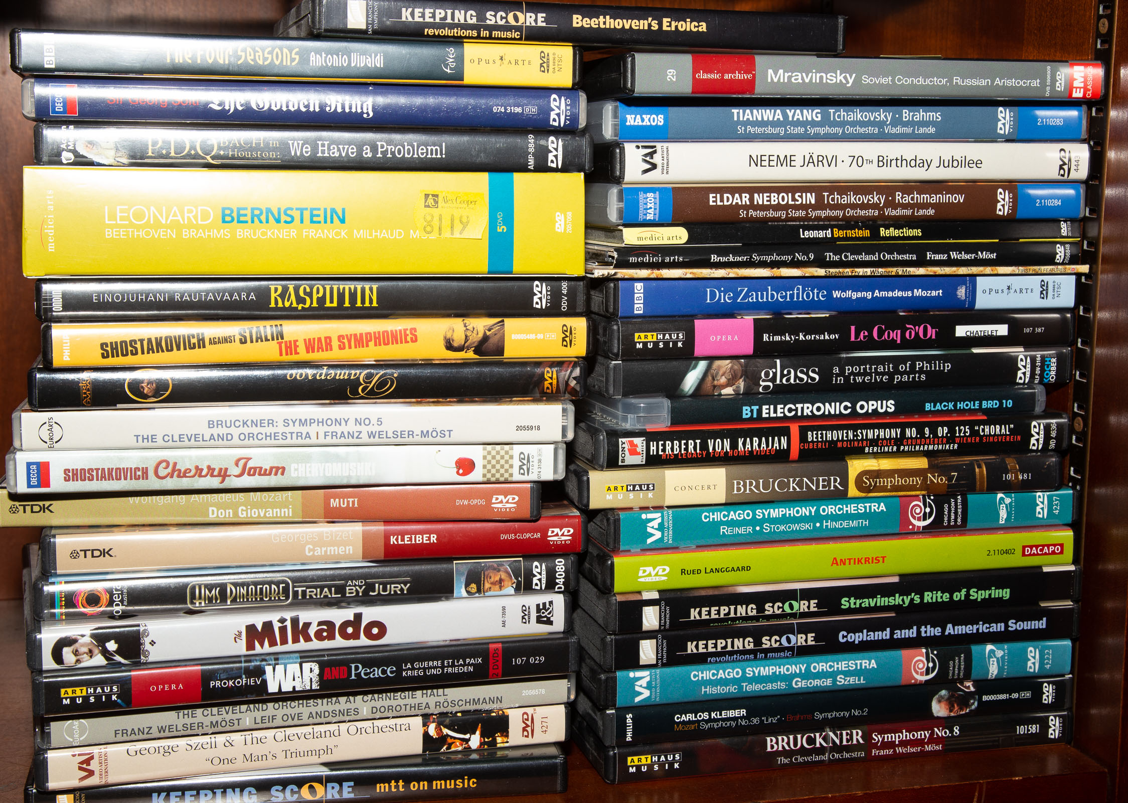 SELECTION OF CLASSICAL MUSIC DVDS