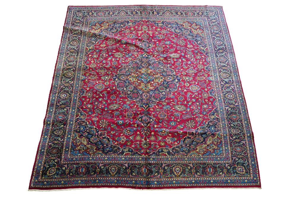 INDO-PERSIAN CARPETwool; 9'6" x