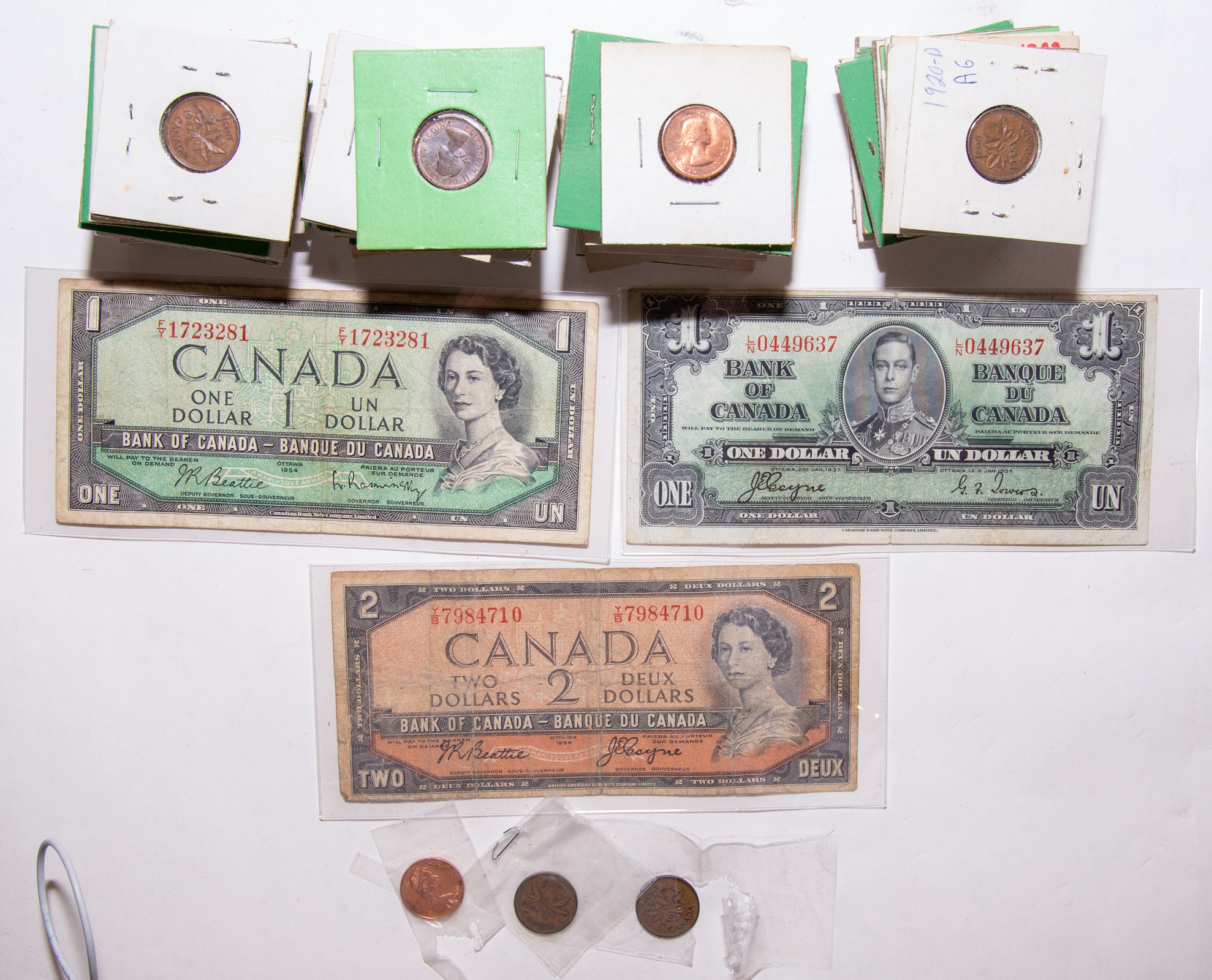 THREE CANADIAN CURRENCY NOTES &