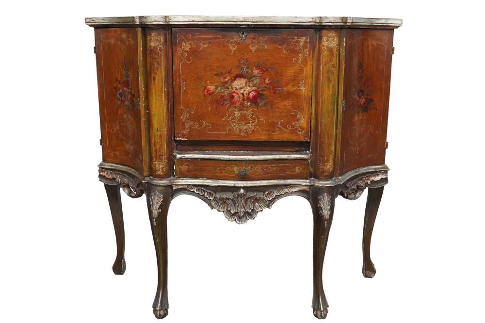 VENETIAN ROCOCO STYLE PAINTED CABINET 333d13