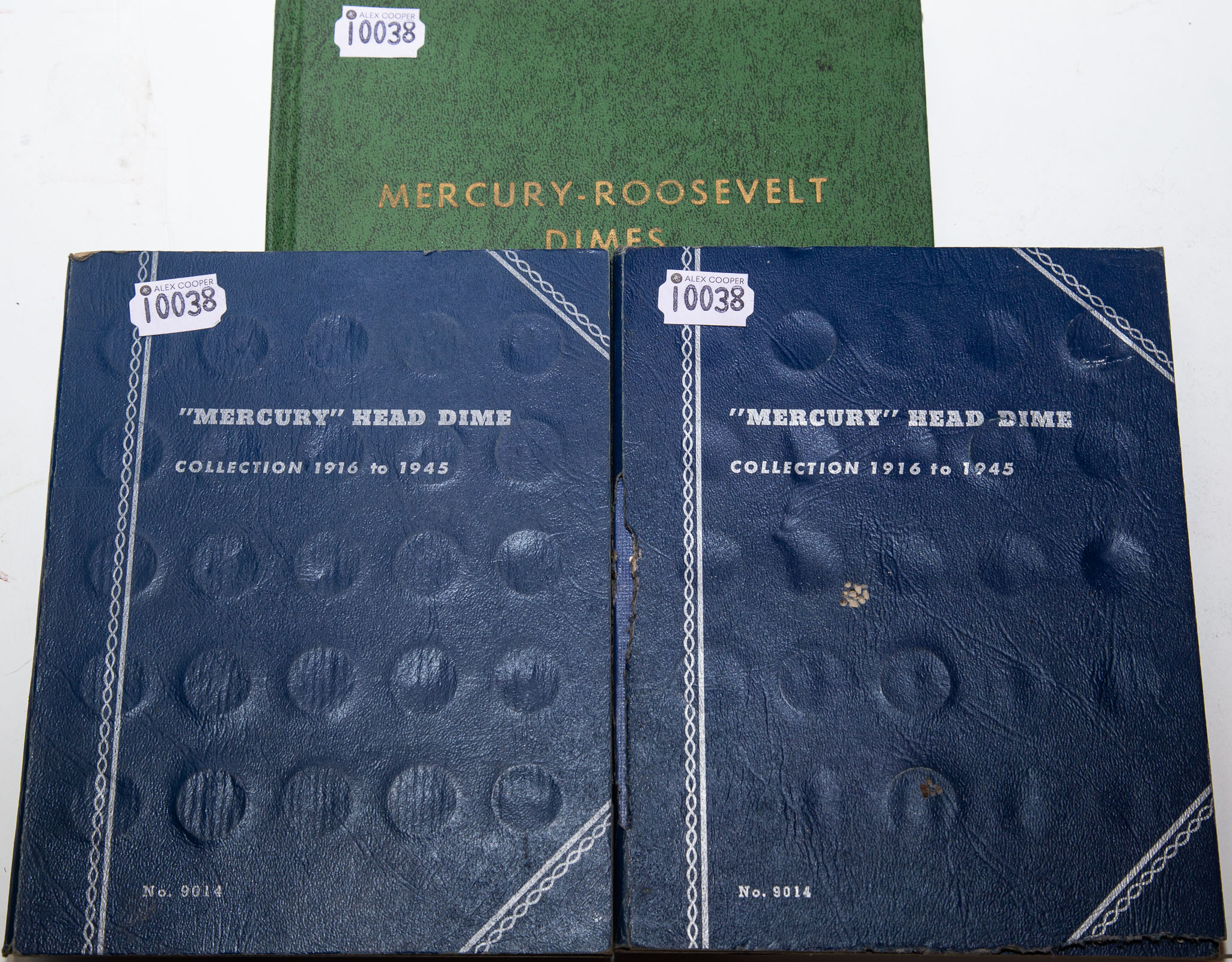 THREE PARTIAL SETS OF MERCURY ROOSEVELT 333d87