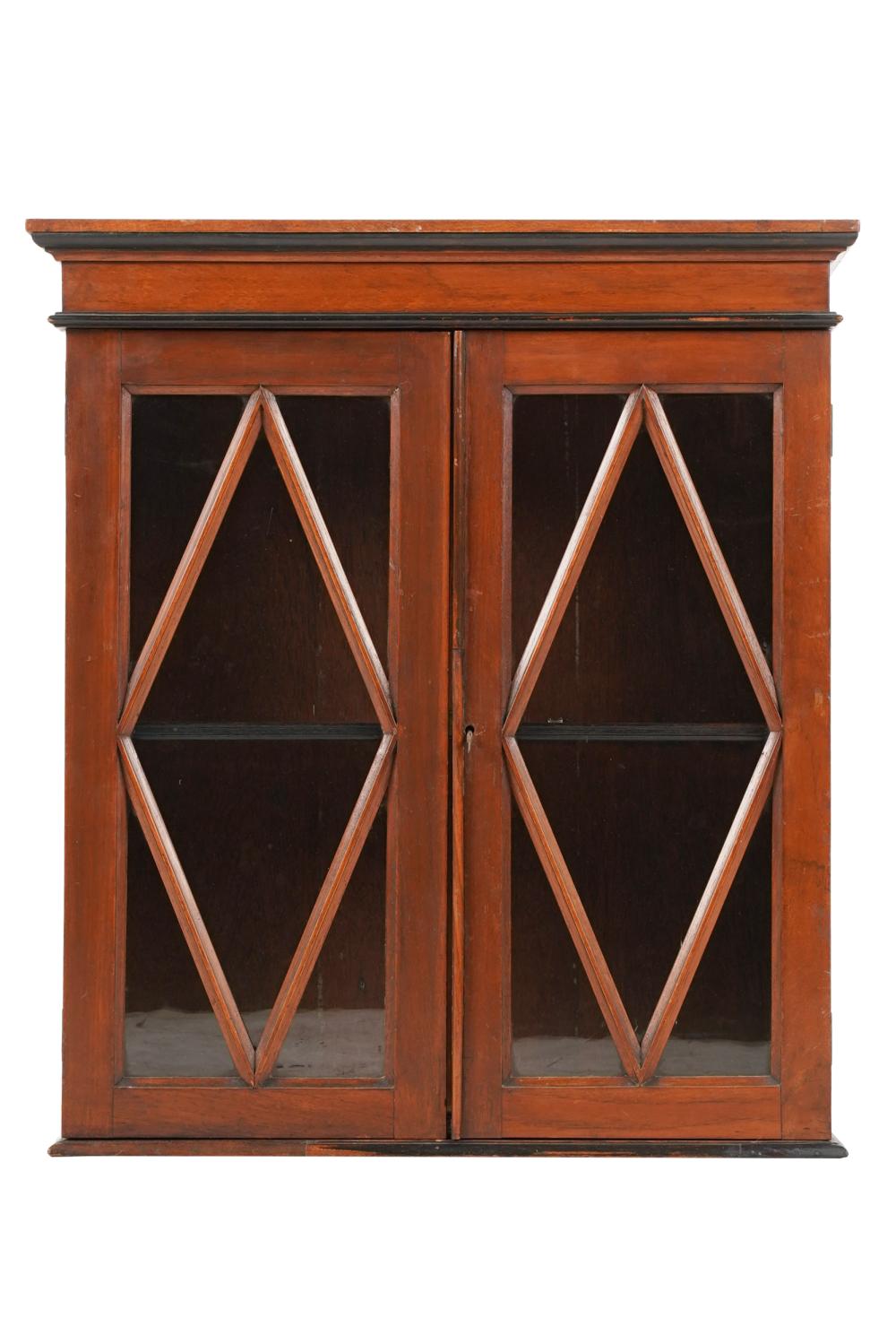 MAHOGANY HANGING CABINETwith ebonized 333d88