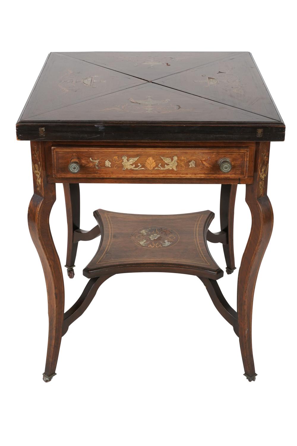 EDWARDIAN MARQUETRY INLAID MAHOGANY 333d82