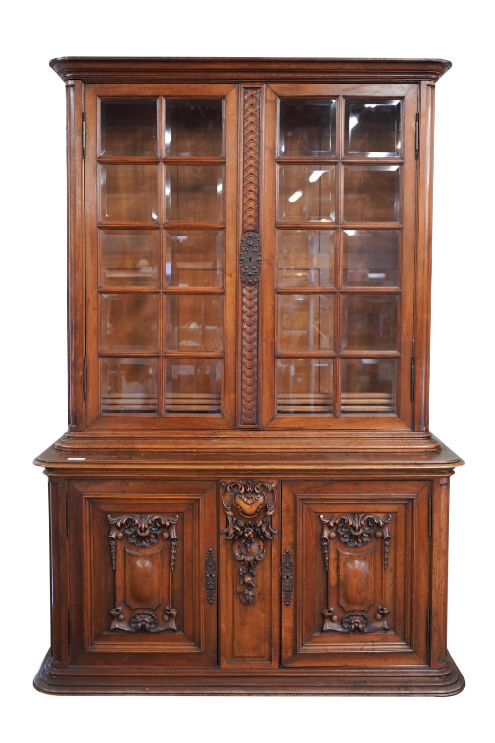 BAROQUE STYLE CARVED WALNUT CABINETconstructed 333dfb