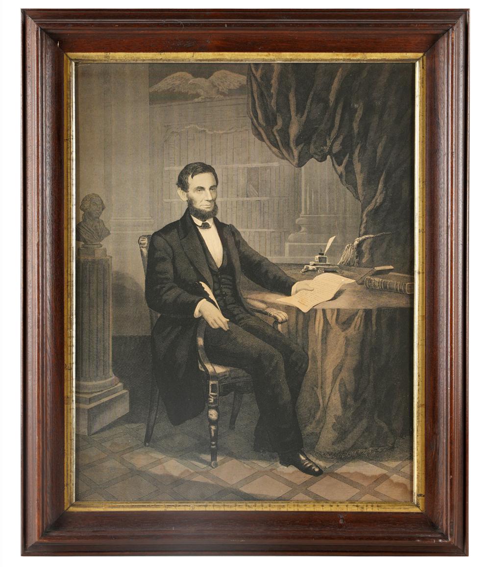 AFTER W.E. WINNER: ABRAHAM LINCOLNengraving;