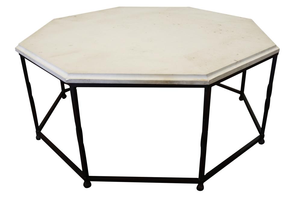 OCTAGONAL DINING TABLEpainted metal