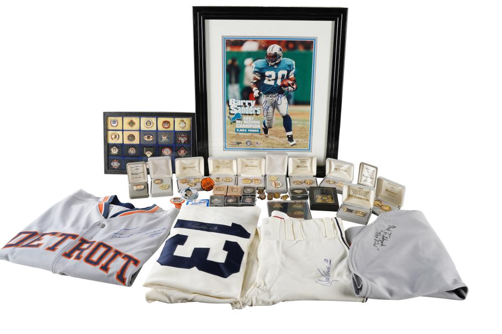 COLLECTION OF SPORTS MEMORABILIAcomprising  333e7c