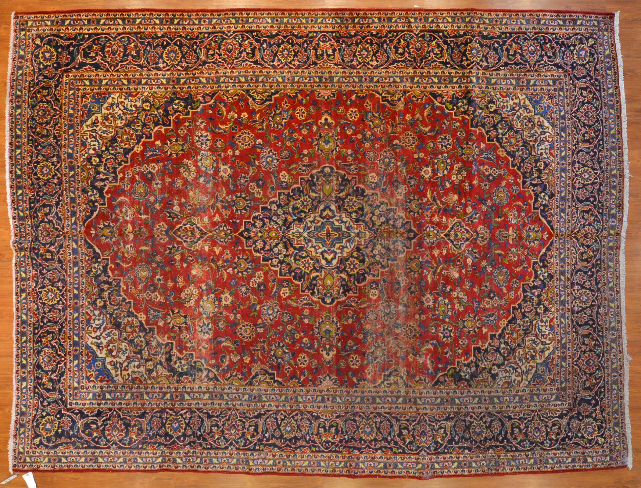 KASHAN CARPET, PERSIA, 9.9. X 12.7