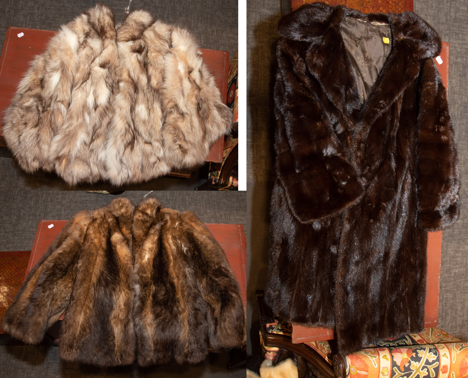 THREE FUR JACKETS Including 2 Leonards 333f55