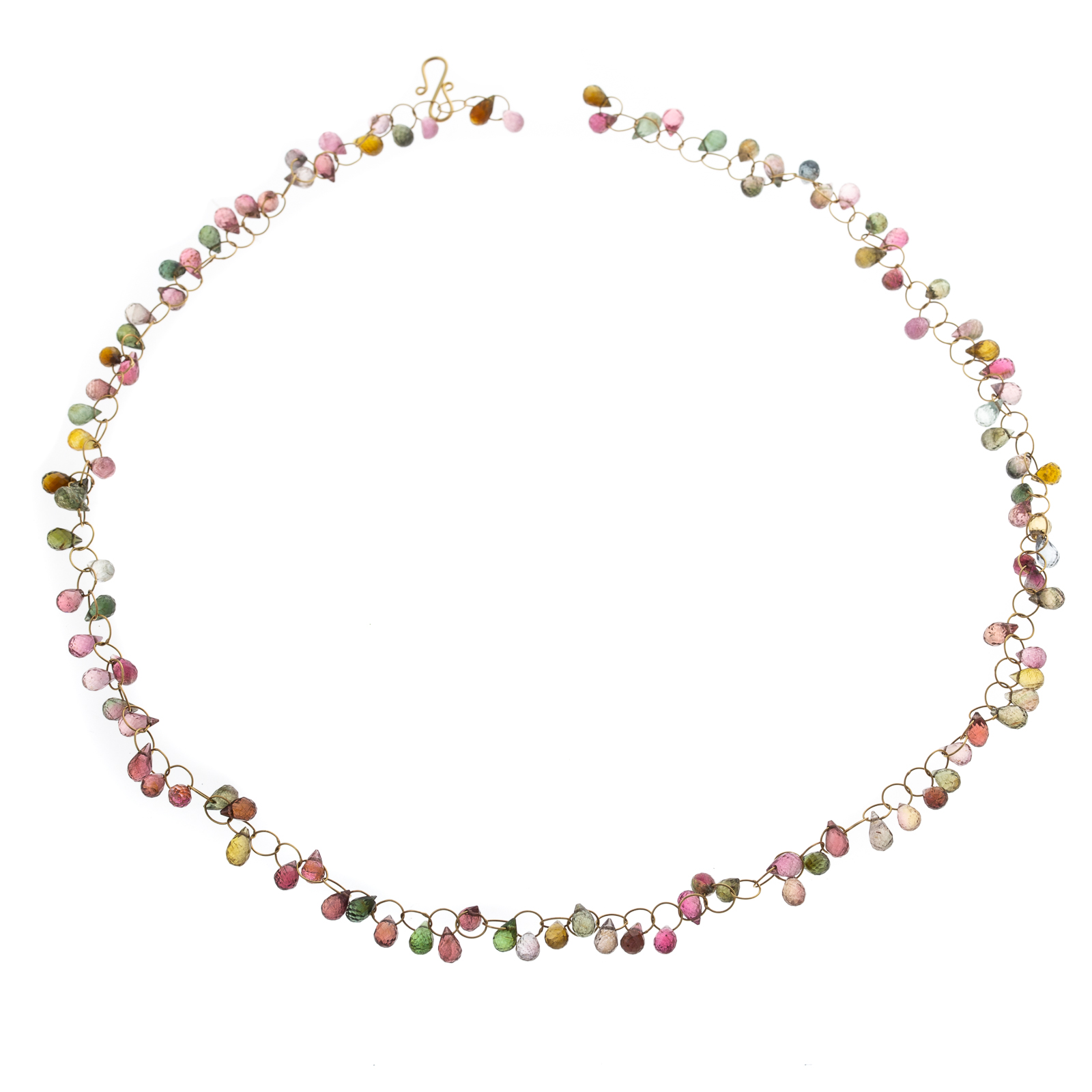 A BRIOLETTE TOURMALINE NECKLACE