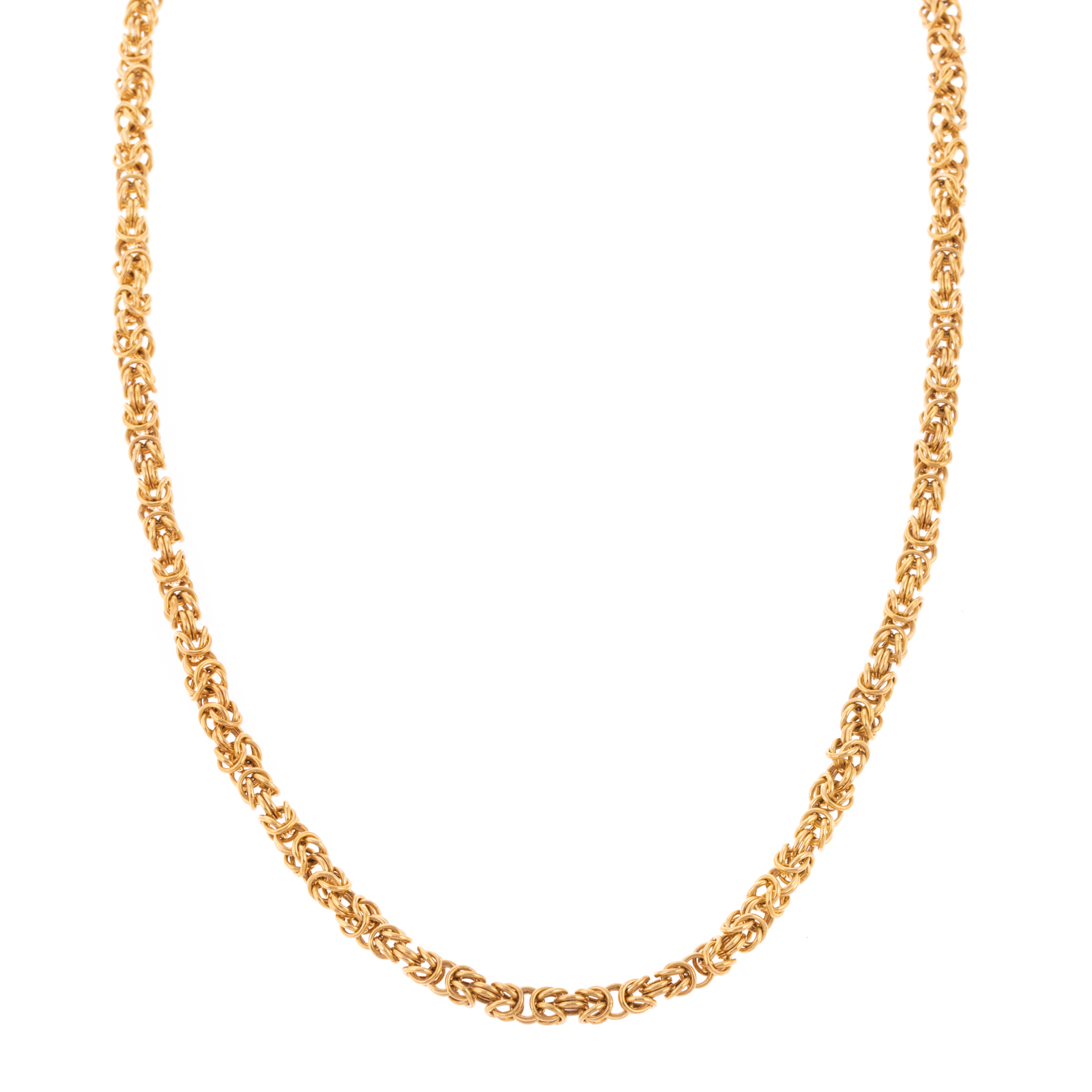 A BYZANTINE LINK CHAIN NECKLACE