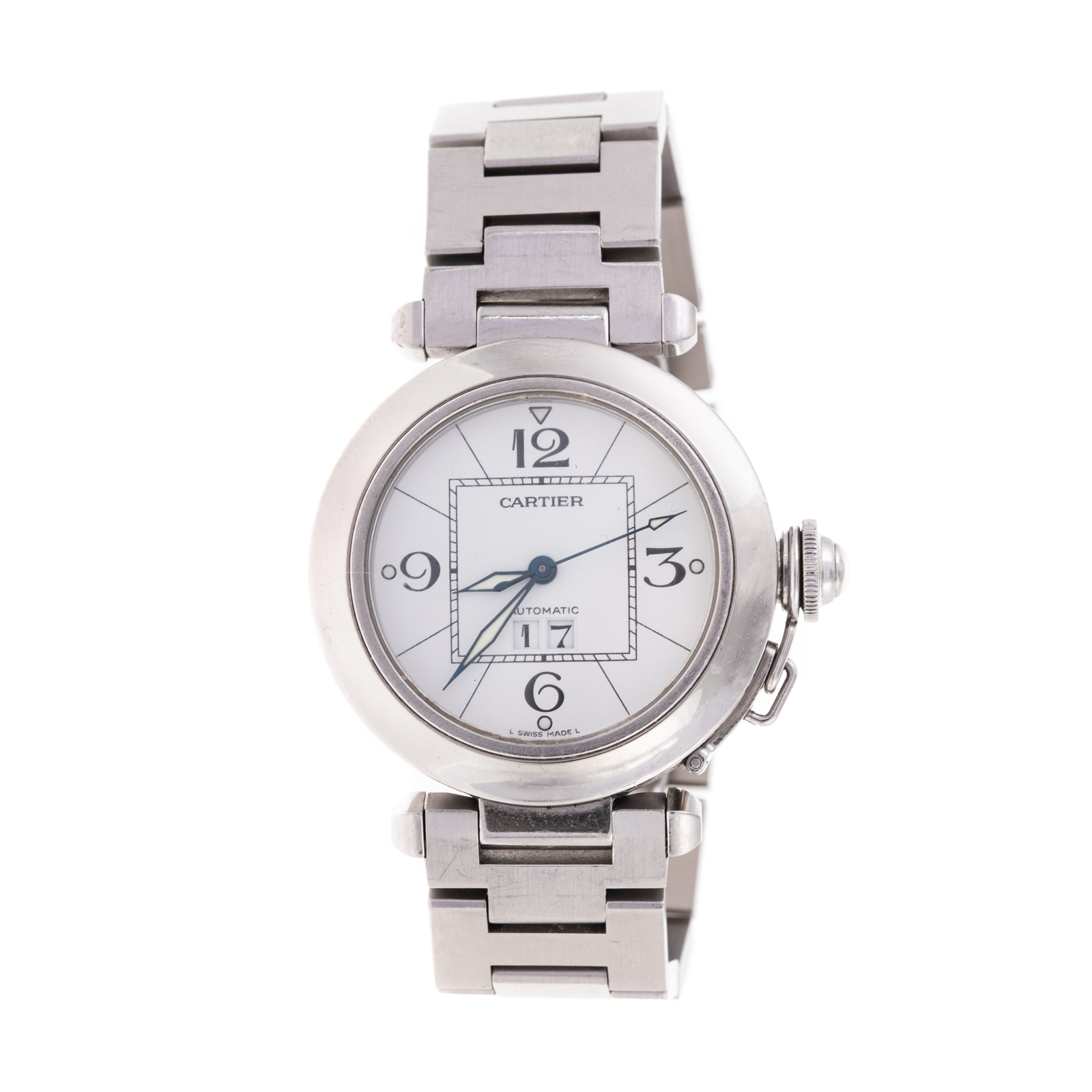 A PASHA DE CARTIER STAINLESS STEEL 334010