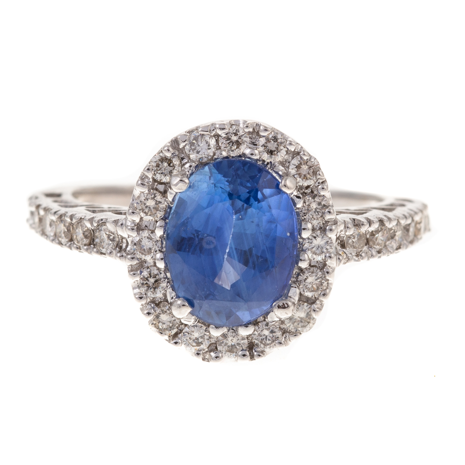 A 2 55 CT SAPPHIRE DIAMOND HALO 334025