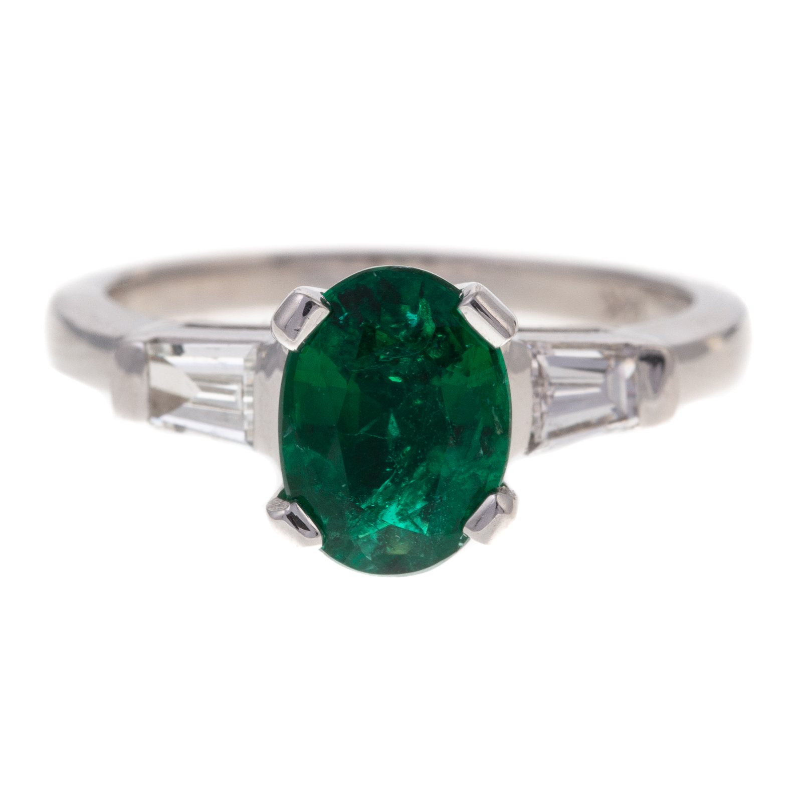 A 1 25 CT EMERALD DIAMOND RING 33402b