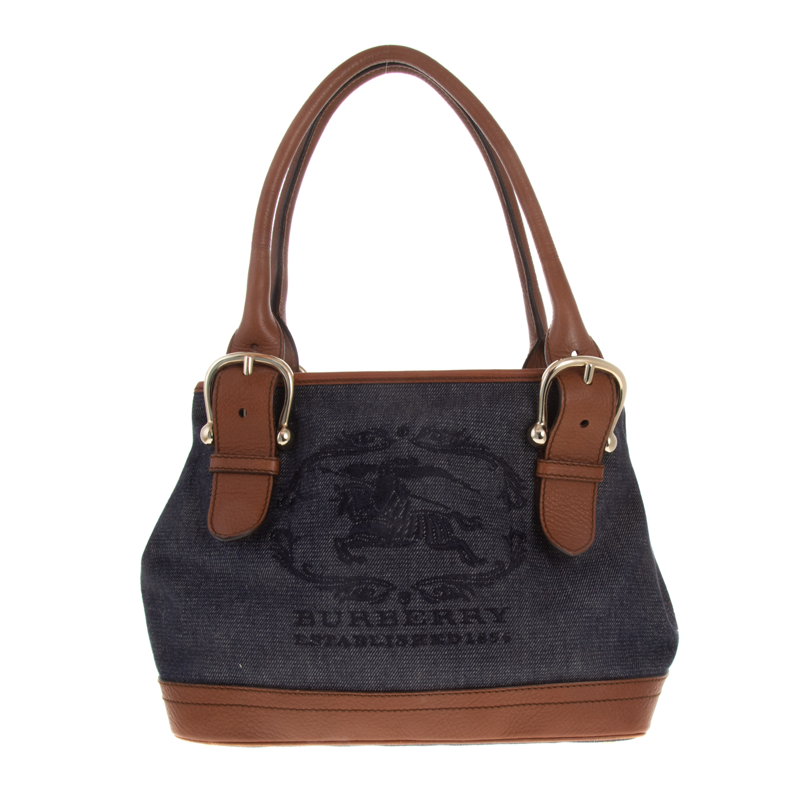 A DENIM BURBERRY SHOULDER BAG A 33403a