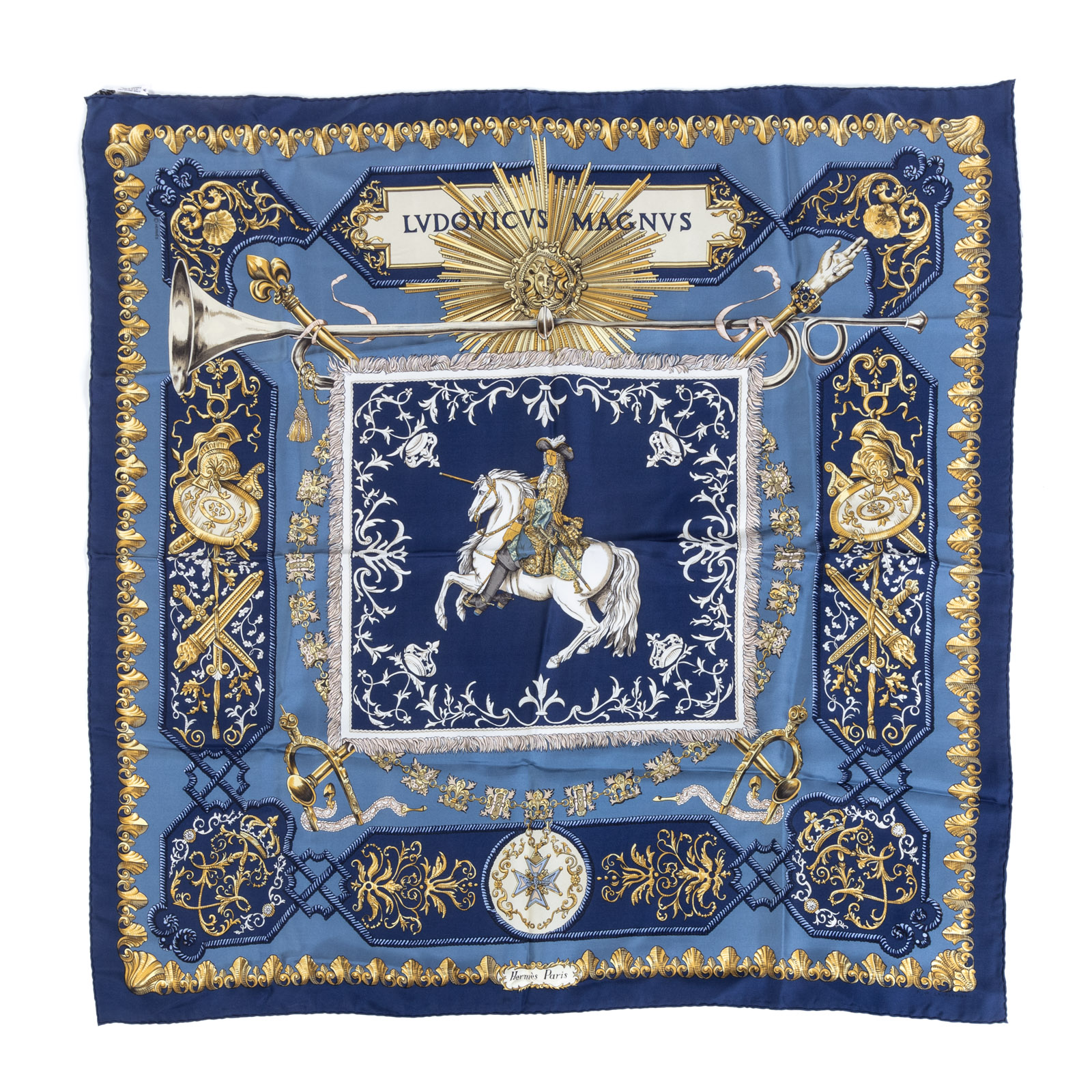 AN HERMES "LUDOVICUS MAGNUS" SCARF