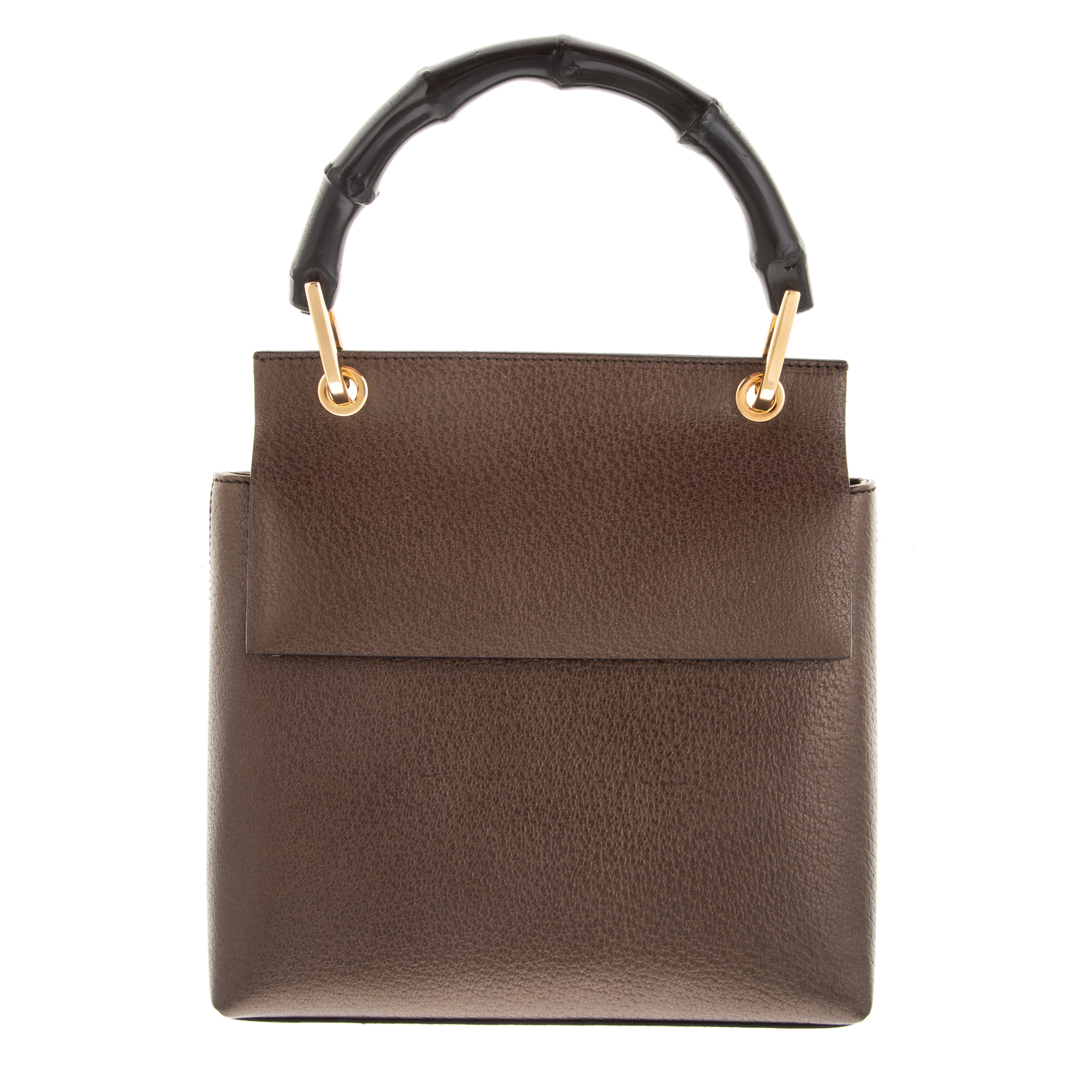 A GUCCI BAMBOO TOP HANDLE FLAP