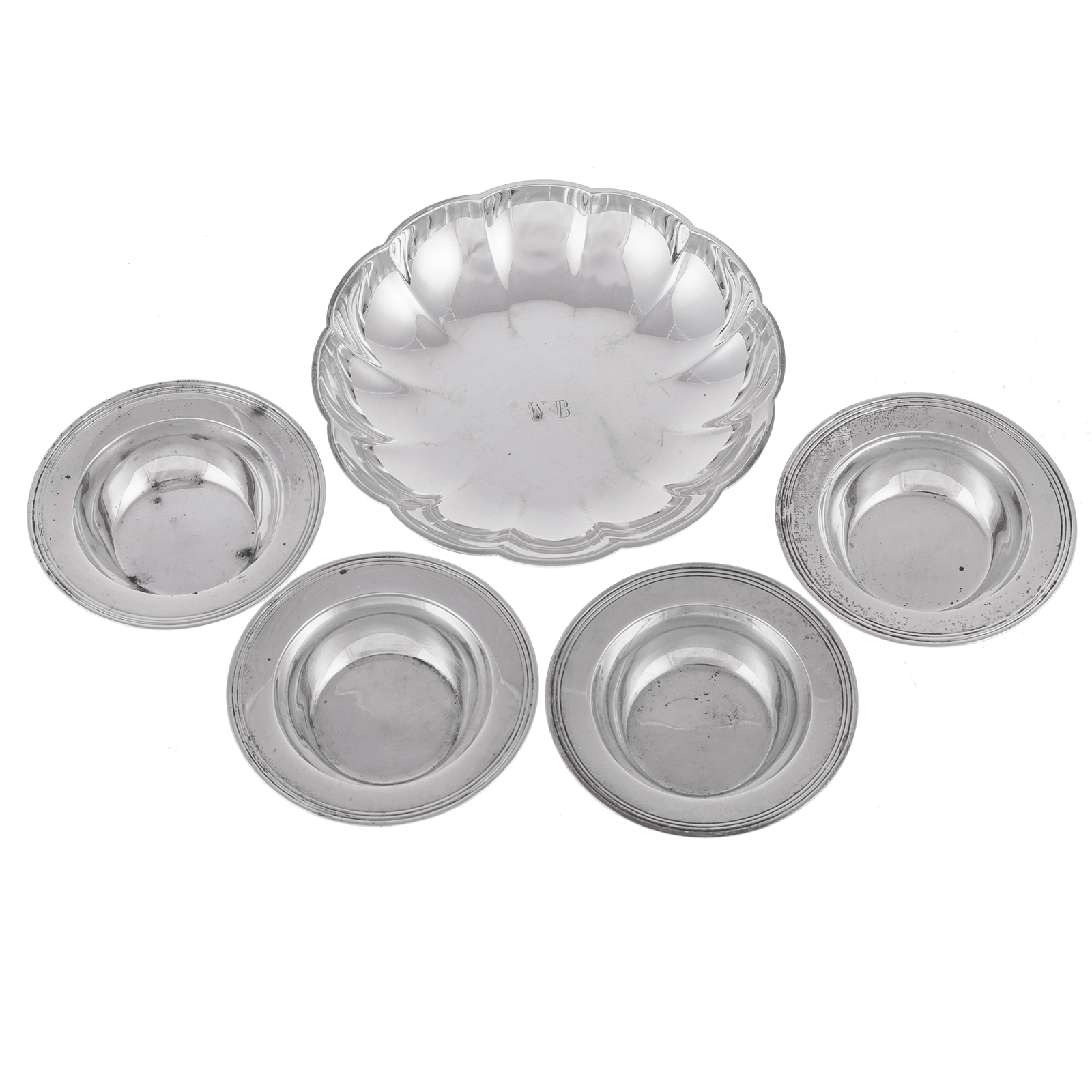 FOUR TIFFANY CO STERLING NUT 334096