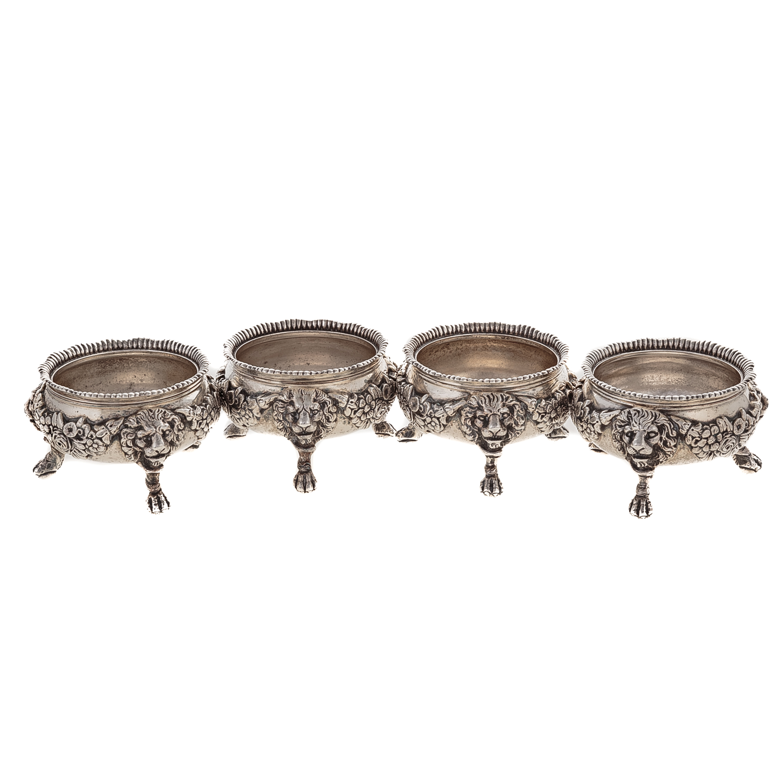 FOUR GEORGE V SILVER MASTER SALTS 3340a4