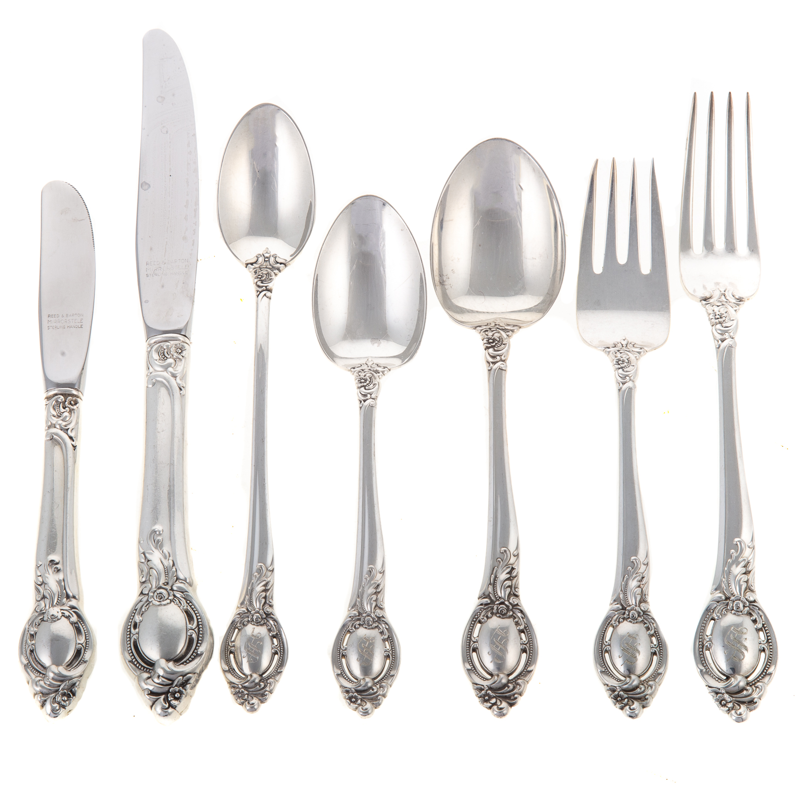 REED & BARTON STERLING CAMEO FLATWARE