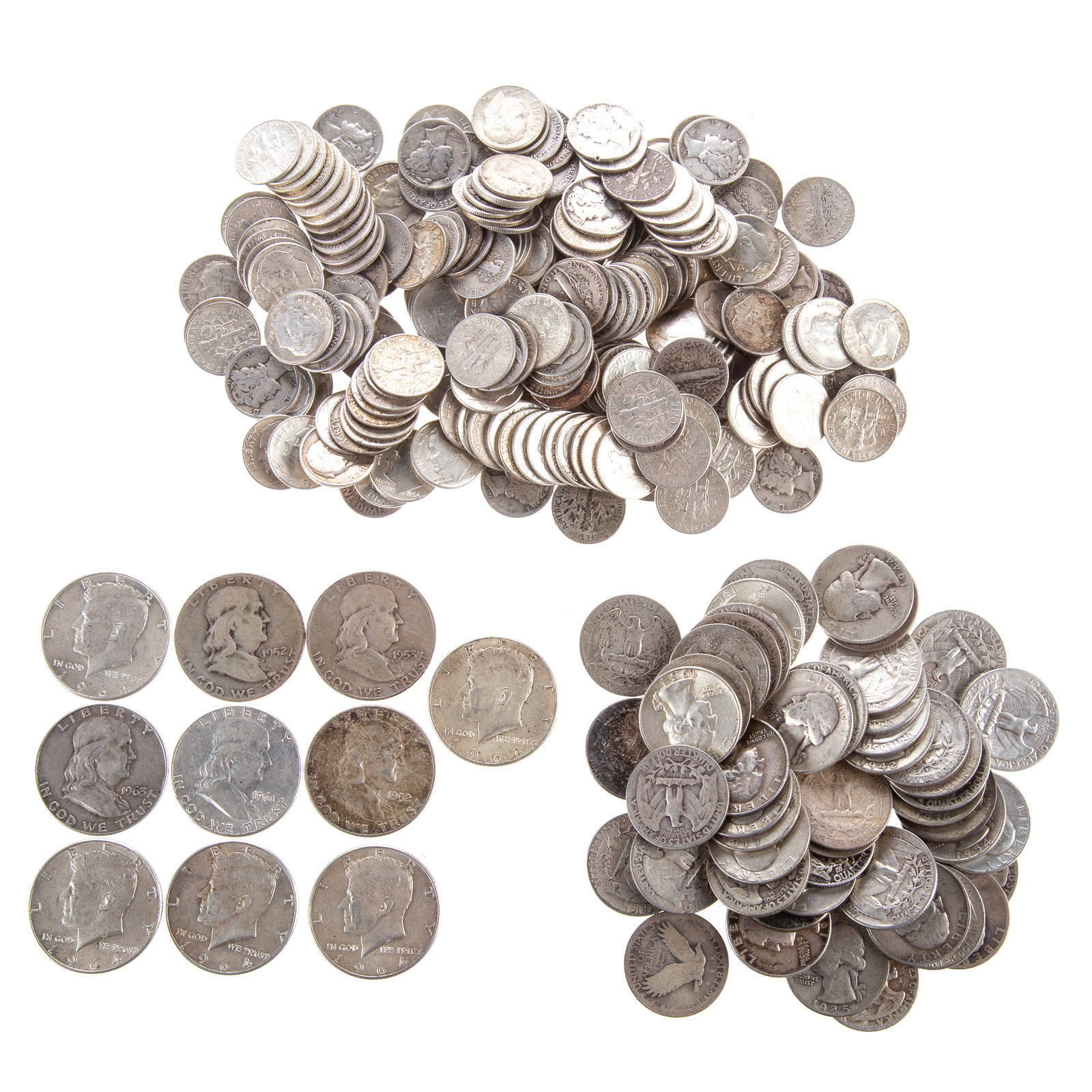 $38.95 FACE IN US 90% SILVER COINS