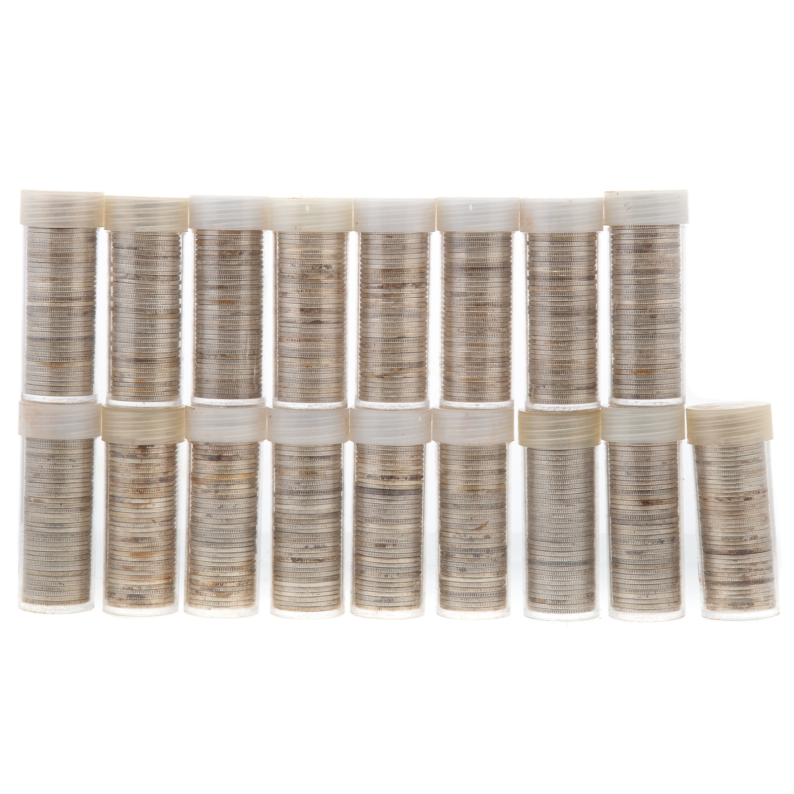 17 ROLLS OF SILVER WASHINGTON QUARTERS