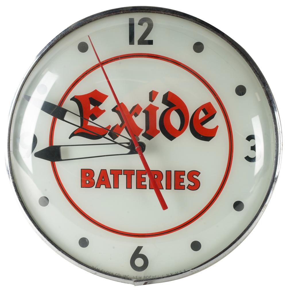 EXIDE BATTERIES CLOCKCondition  3340f5