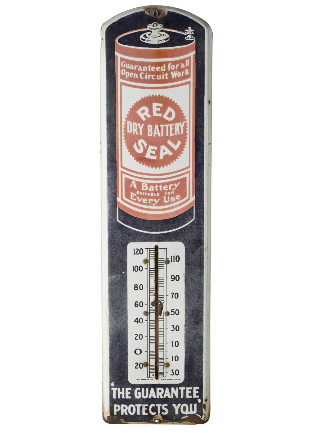 AUTOMOTIVE THERMOMETER, RED SEAL