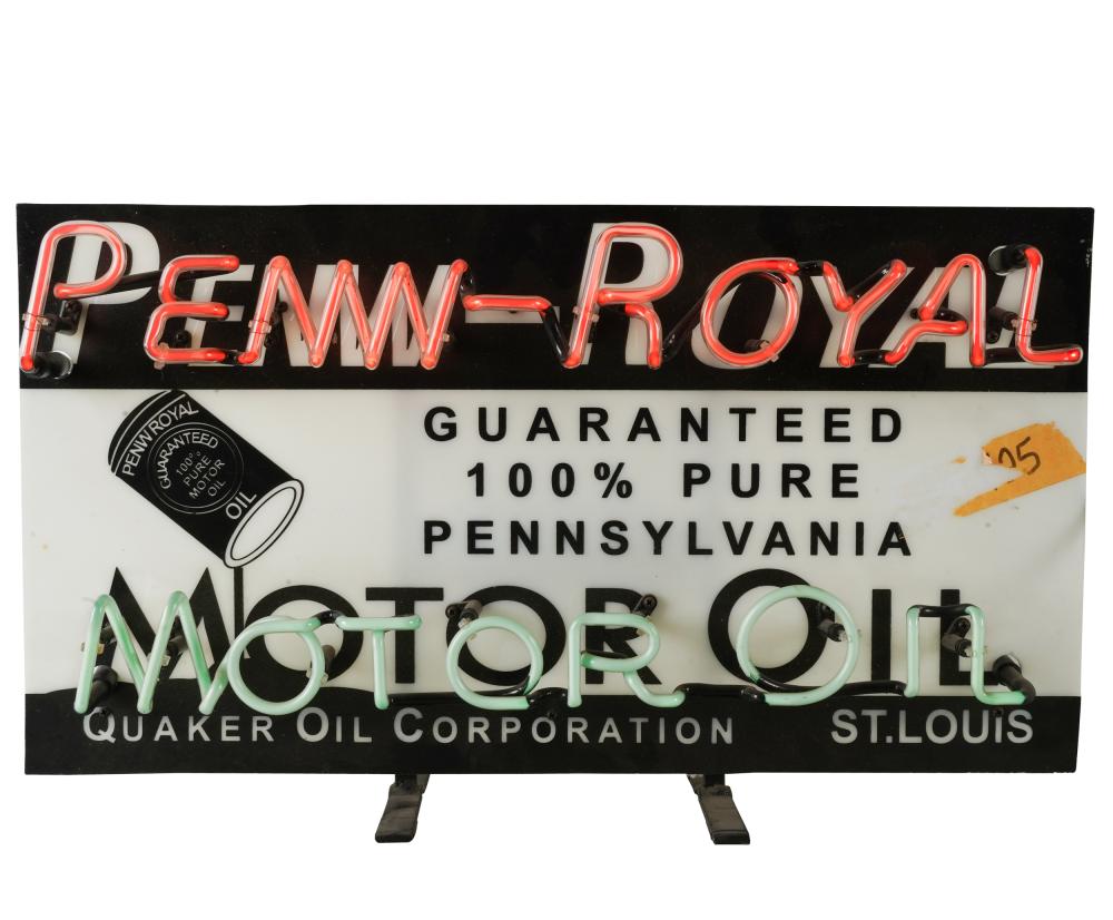 PENN-ROYAL MOTOR OIL SIGNCondition: