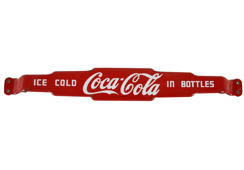 COCA COLA DOOR PUSH SIGNenameled 334119