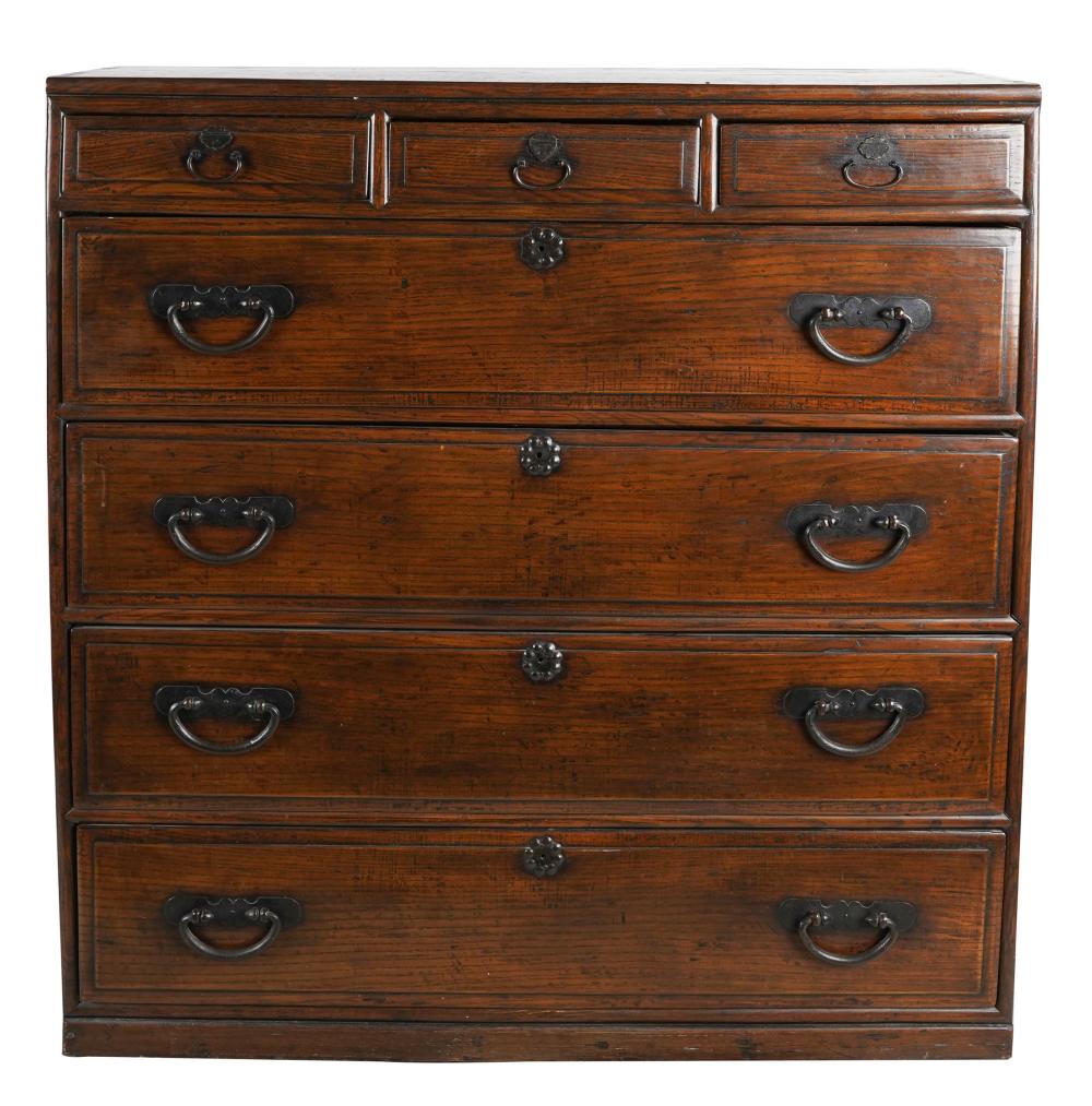 ASIAN CHEST OF DRAWERShaving three 33414a