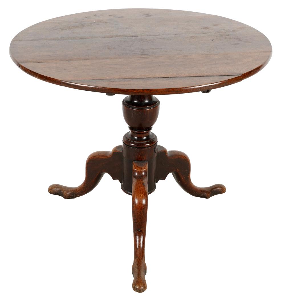 GEORGIAN OAK TILT-TOP TRIPOD TABLEon