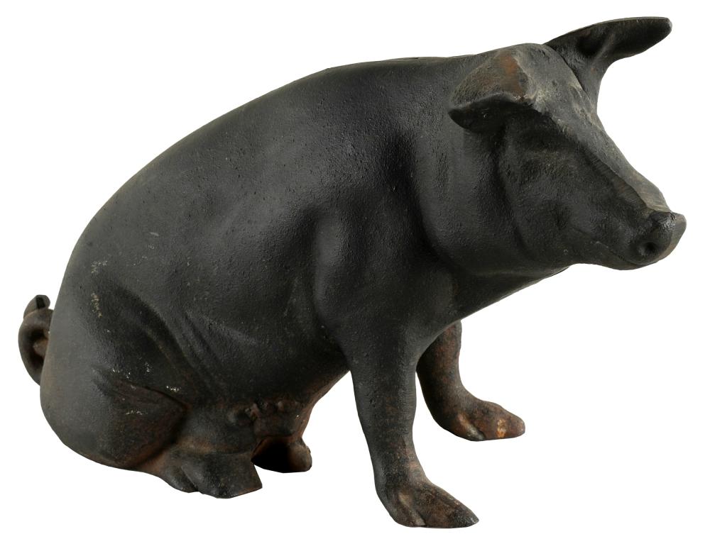 CAST IRON PIGGY BANKCondition: with