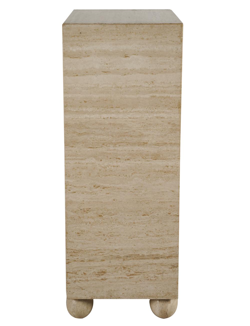 TRAVERTINE PEDESTALwith beveled