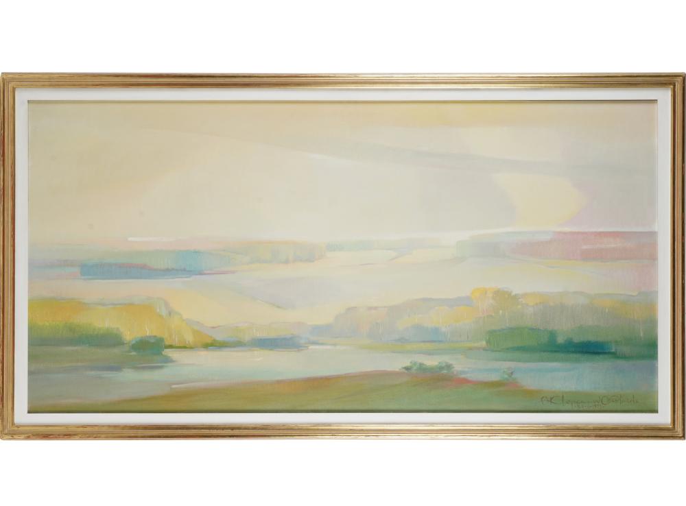 SOUTH AFRICAN LANDSCAPEoil on canvas  3341eb
