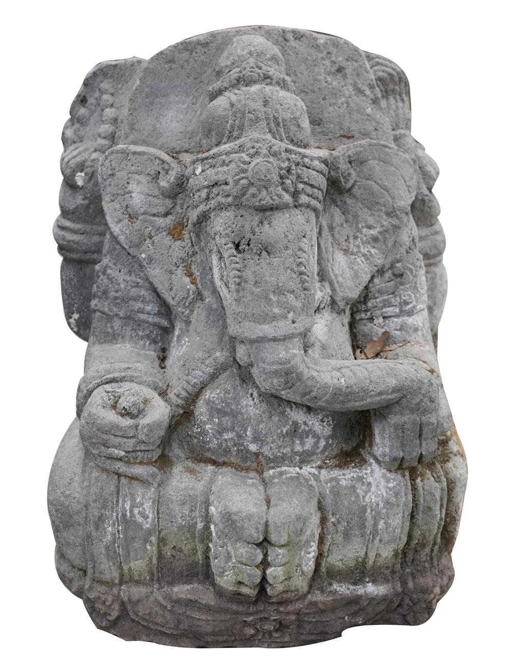 CARVED STONE GANESHpossibly South 334209