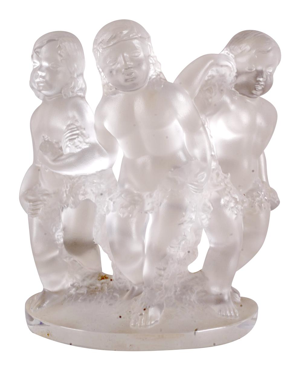 LALIQUE "LUXEMBOURG" GLASS FIGURAL
